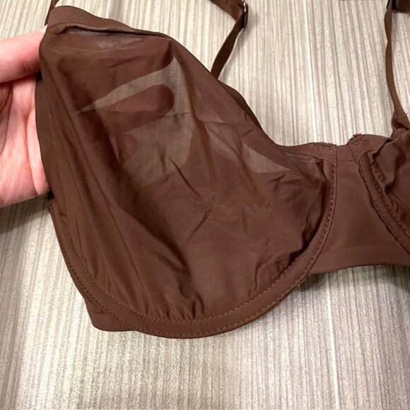NWT Aerie Smoothez Brown Unlined Full Coverage Underwire Bra 32DDD - Picture 4 of 11